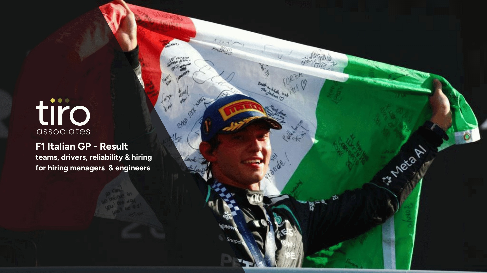 tiro f1 | italian GP result | for f1 hiring managers and engineers